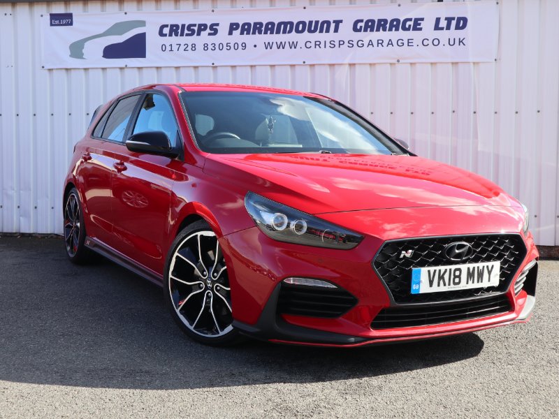 Red Hyundai i30 2.0 T-GDi N Performance Hatchback 5dr Petrol Manual Euro 6 s/s 275 ps